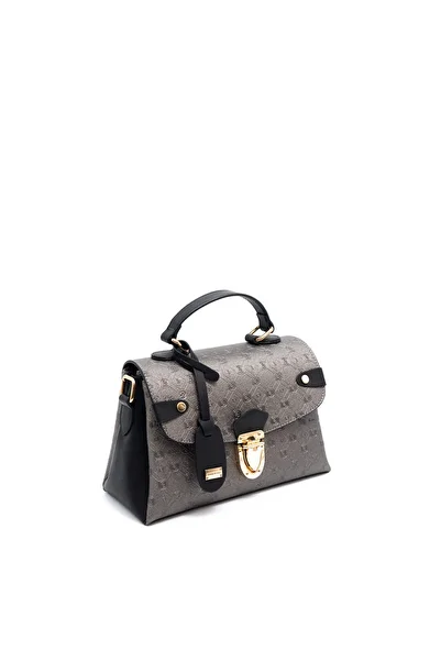 Silver Polo Platinum - Black Sp1159 Women's Handbag