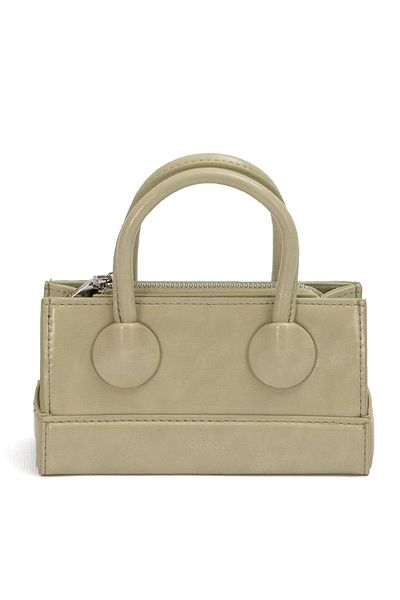 Levidor 930397 Women's Handbag with Adjustable Lock Detail Green