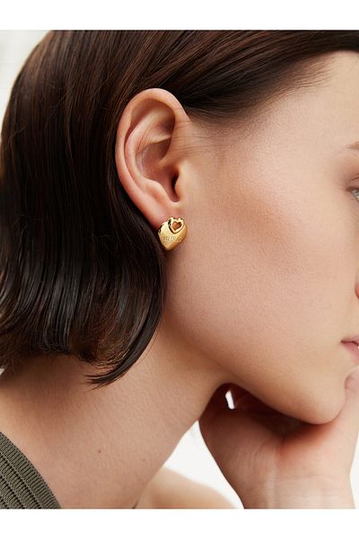 Guess Women's Gold Earrings JUBE05218JW