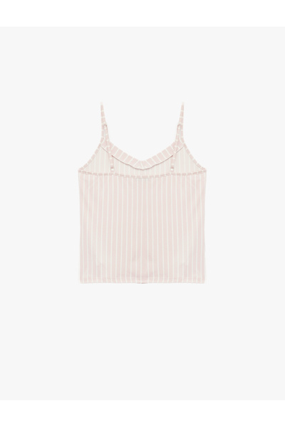 Koton Comfortable Fit V Neck Thin Strap Pajama Top