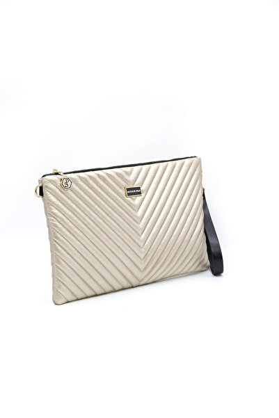 Silver Polo Gold - Gold Nv1034 Women's Portfolio Clutch
