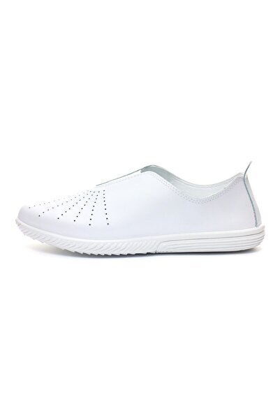 Tellus Tellus 72-06 leather sports shoes, White - 39