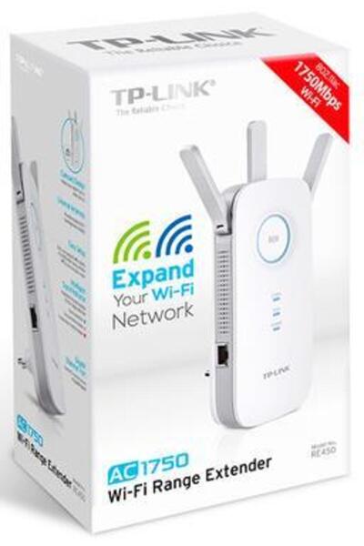 TP-LINK Range Extender Wireless RE450, Gigabit, Dual band, 1300 Mbps, 3 Antene externe