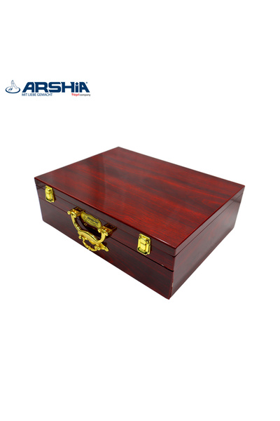 Arshia Arshia German Luxury Dining Tableware Set - 86 Pieces, Gold and Silver + Free Gift