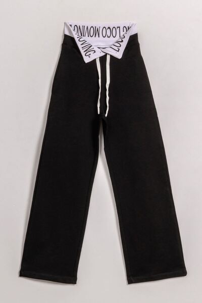 HAUSEkids 8-15 Years Locco Class Girl's Tracksuit Pants-Black