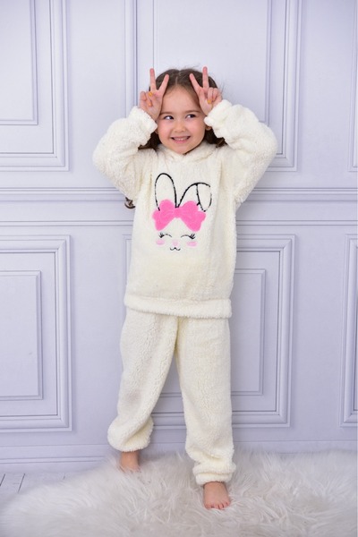 ruhaay Cute Animal Embroidery Hoodie Long Sleeve Fleeciness Welsoft Children's Bottoming Suit