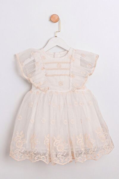 HAUSEkids Φόρεμα για κορίτσι Madeline Guipure 2-5 ετών-Ecru
