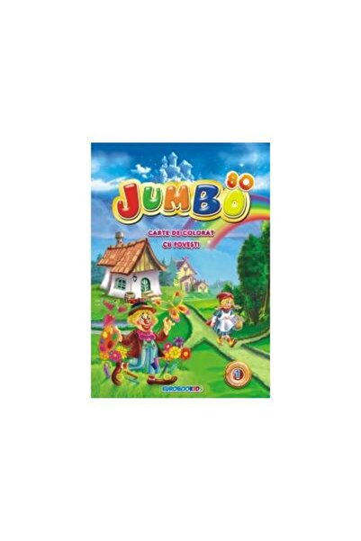 Editura Eurobookids Jumbo 80 - Carte de colorat cu povesti
