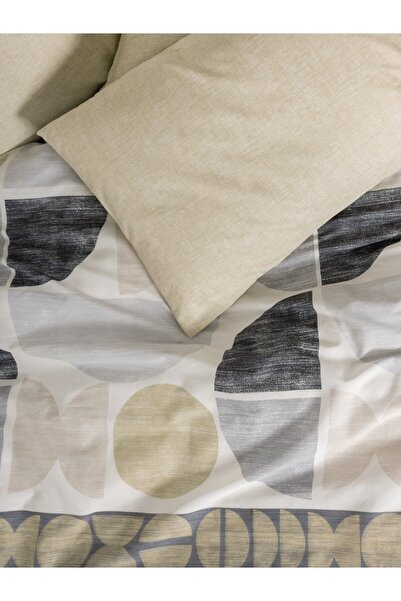 Cotton Box Modern Double Duvet Cover Set Formo Beige