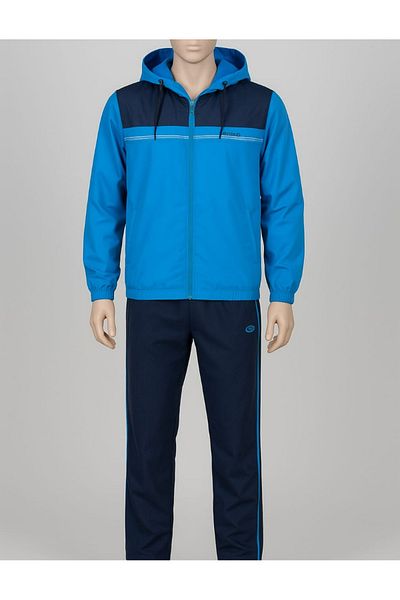 GÜRLESİN Rog Saks - Navy Blue Men's Hooded Tracksuit Set Fm2535