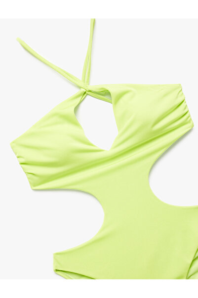 Koton Γυαλιστερό Mayokini με λουράκι με γιακά με μπάρα