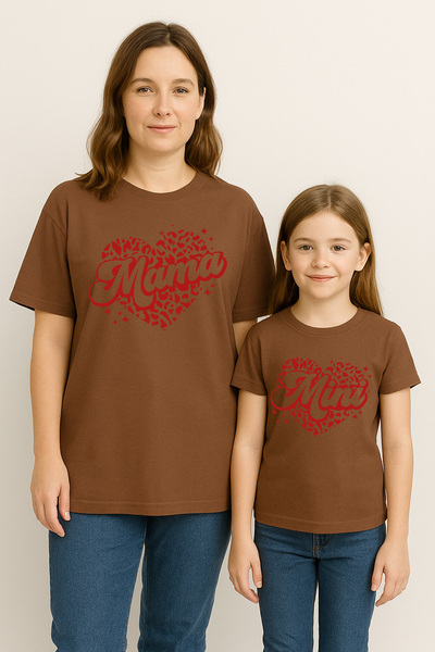 SVART WEAR Mama Mini Mother Daughter Matching T-Shirt Set T-Shirt Twin Mother Daughter Oversize Mama Mini (Single Price)