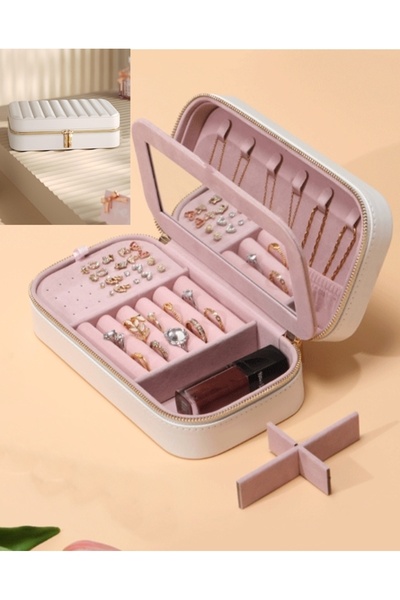 gaman Mk-34 Gold Detailed Luxury Premium Series Jewelry Organizer Luxury Jewelry Jewelry Box
