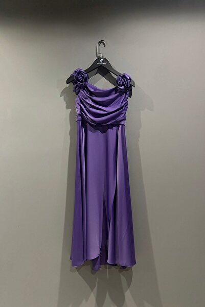 HAUSEkids 8-15 Yaş Rıdden Kız Çocuk Elbise-Mor