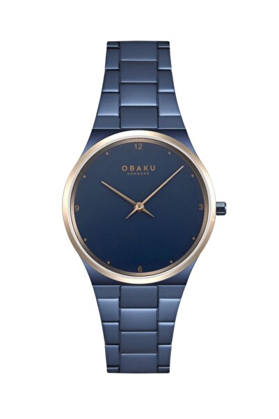 Obaku Denmark V305Lxslsl Quartz Steel Navy Blue Dial Sapphire Glass 32 mm Wom...