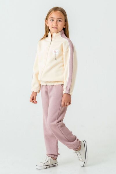 HAUSEkids 5-9 Years Butterfly Love Girl's Suit-Powder