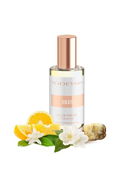 Yodeyma Apă de parfum Iris 15 ml pentru femei, iasomie, floare de portocal și chihlimbar alb, 15 ml