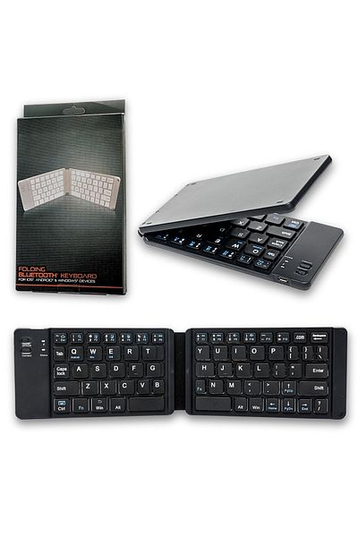 SpectrumPoint Universal Foldable Keyboard, wireless, Bluetooth connection, compatible with Windows, Android, IOS