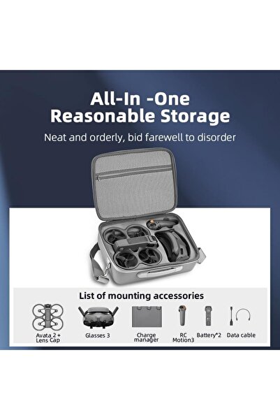 Generic CENXI Carrying Case for DJI AVATA 2, Portable Travel Bag