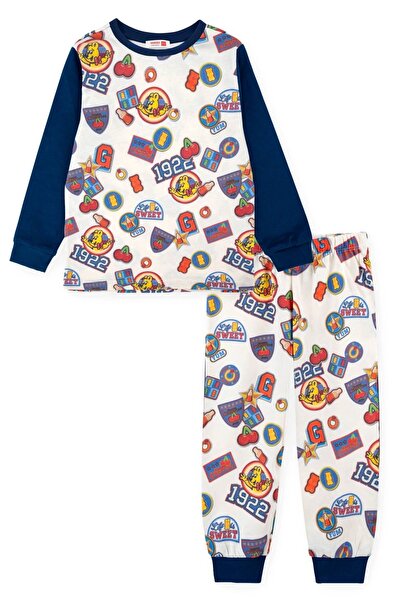 Haribo Licensed Boys' Pajama Set for Ages 2-8 - Navy Blue
