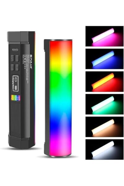 Generic CENXI Magnetic Handheld Light Wand, 360° RGB LED Video Light for Photography, 2000mAh Rechargeable