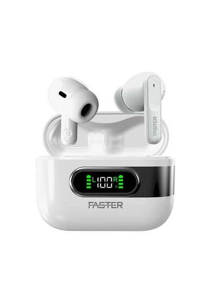 Faster Slick X Wireless Earbuds with Extra Ear Tips - 6 Hours Playtime with Bluetooth 5.4 - HiFi Ste