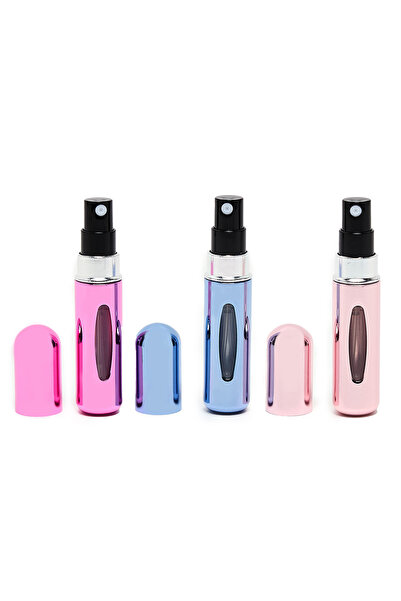 R&B عبوة من 3 زجاجات عطر قابلة لإعادة التعبئة، سعة 5 مل