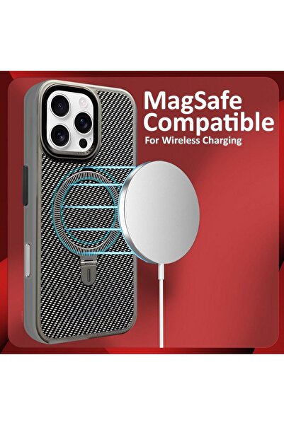 GENERAL iPhone 13 Carbon Magnetic Cover - Magsafe Compatible