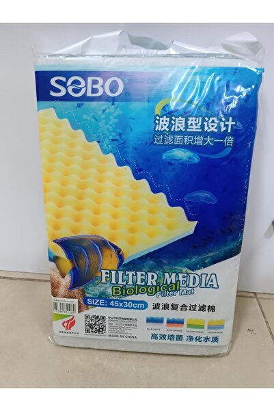 Sobo Filtre Süngeri 45x30x2 Mavi Beyaz