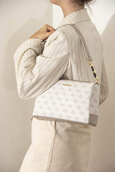 Silver Polo حقيبة كروس نسائية باللون البيج - ساند SP910