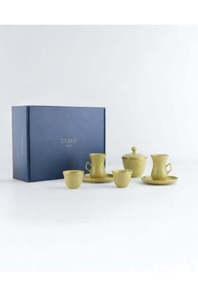 Zyros Coffee and Tea Cup Set in Yellow