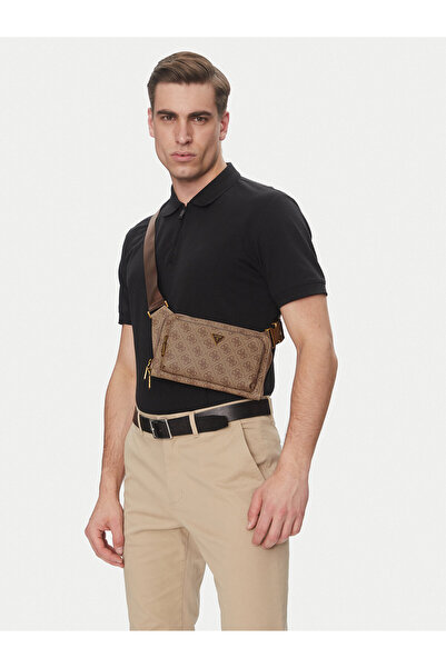 Guess Men's Brown Waist Bag HMMILOP5214