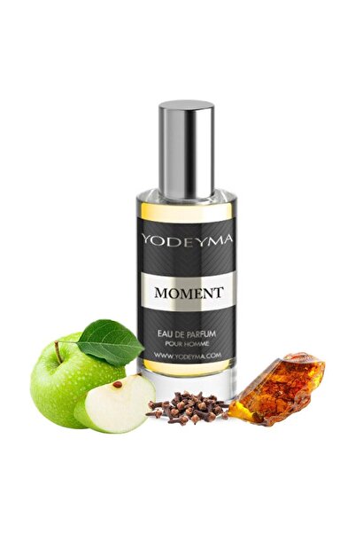 Yodeyma Moment Eau de Parfum for Men, Notes of Apple, Clove, and Amber, 15ml