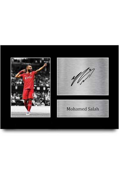 HWC Trading هدايا محمد صلاح موقعة مطبوعة بخط يد ليفربول هدية مطبوعة صورة عرض ...