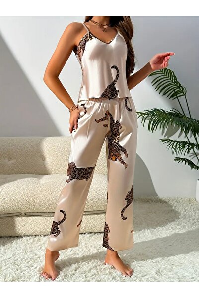 Lilly Wild Satin – Leopard Touch Pajama Set