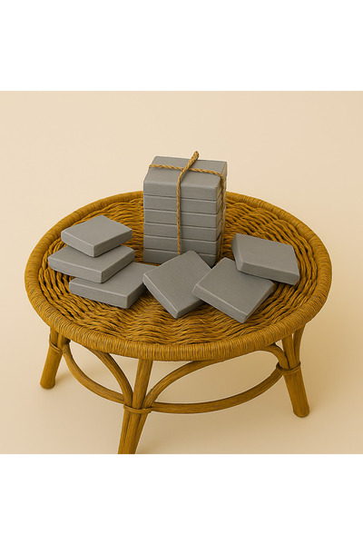 DemCey Home Wooden Coasters 8X8 cm Set of 6