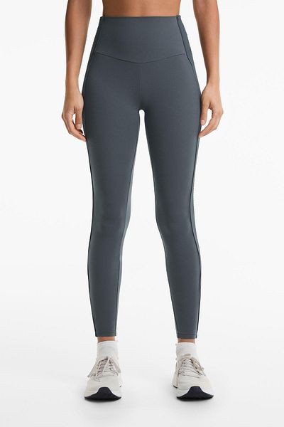 Oysho Comfortlux high rise side rib 65cm ankle-length leggings