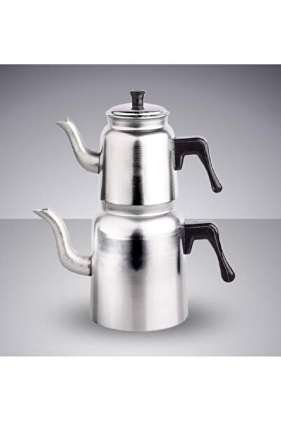 KIZILELMADA Aluminum Teapot Large Size - 3.5 L Lower Chamber, 1.7 L Upper Cha...