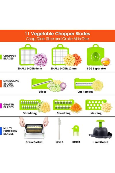 Generic NEW Vegetable Chopper, Food Chopper, Pro 12 in1 Multifunctional Onion Chopper, Veggie Chopper, Veget