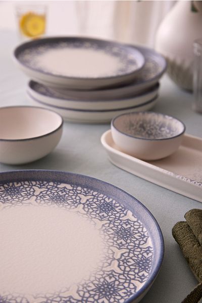 Kütahya Porselen Bone Nordic 15 Piece Breakfast Set for 6 People