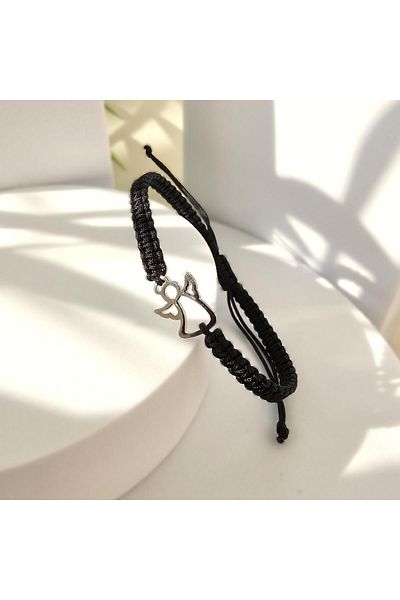 Abundo Adjustable bracelet "Silver Angel" with rhodium-plated 925 silver link