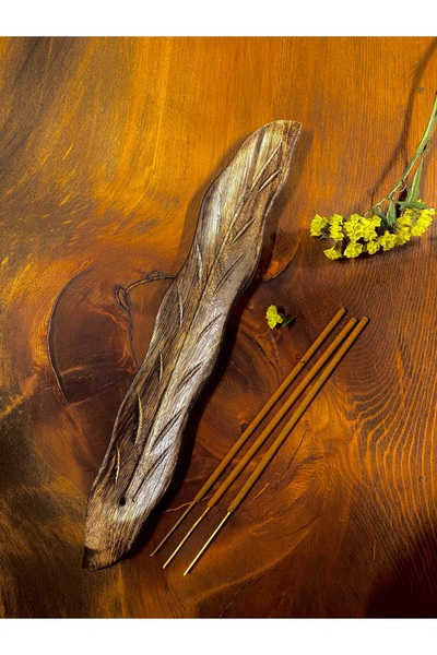 LEKUREN Yaprak Kayık Tütsülük Uzun Tütsülük (Tütsü Hediyeli)