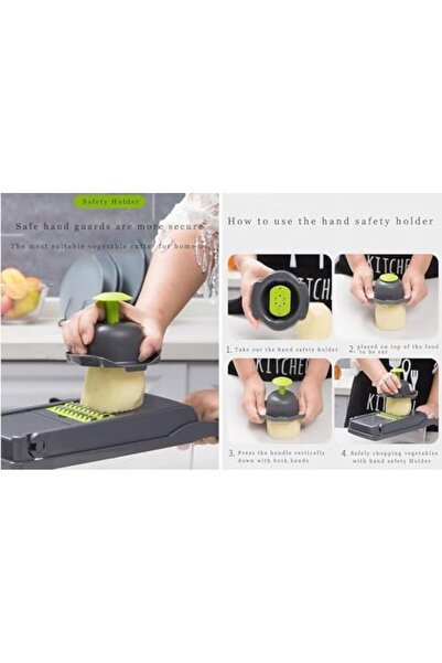 Generic Vegetable Chopper, 12 in 1 Onion Mincer Chopper Dicer Mandoline Slicer