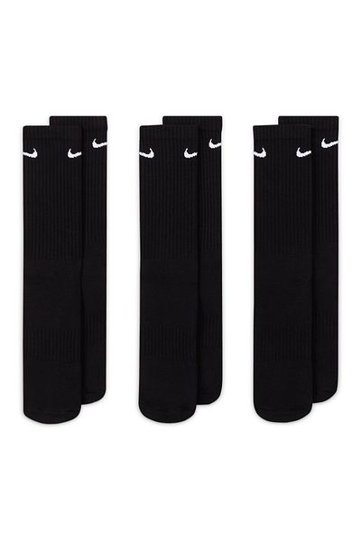 Nike 3 Pack Everyday Cush Socks - Black
