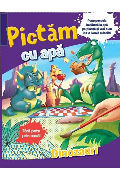 Editura Litera Pictam cu apa. Dinozauri