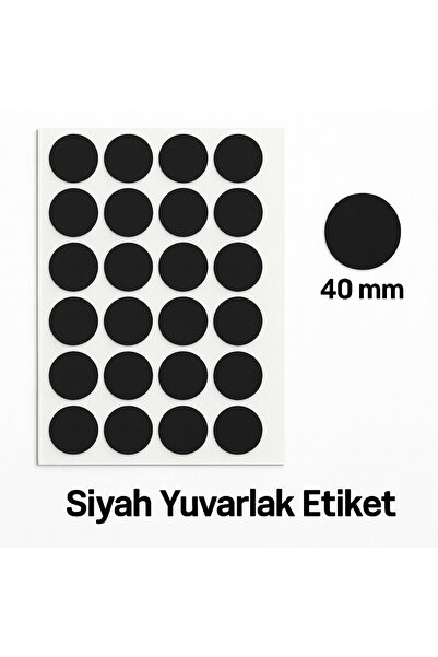 Kalite Barkod Okrugla etiketa 40 mm crne boje 300 komada etiketa - Kvalitetan...