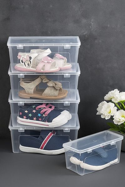 Bayev 3 Pieces Gloss Ballerina Children's Shoe Storage Box - Ballerina Carrying Bag, Children's Shoe Box