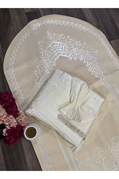 MAYAR طقم سجادة صلاة مع ثوب صلاة ومسبحة ومبخرة