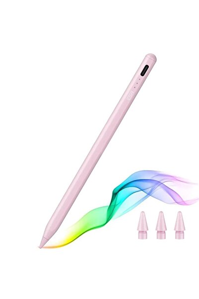 onix Stylus Pen pentru tabletă, Tip C, respingere palmă, senzor de presiune înclinare, Roz