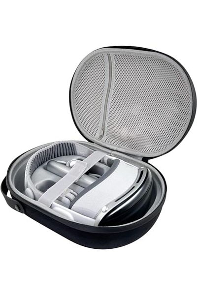 Generic Hard Carrying Case for Apple Vision Pro, Travel Case for MR Headset and Accessories, Shockproof Port
